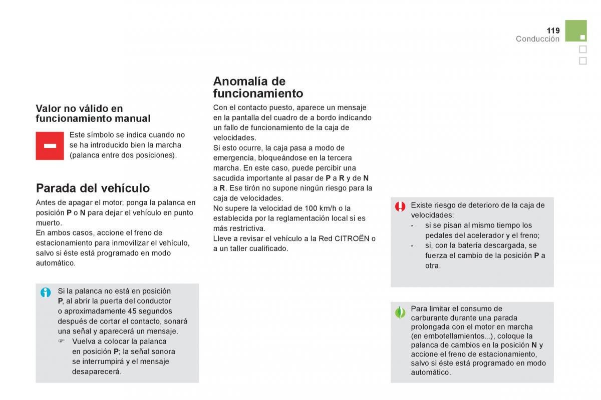 Citroen DS5 manual del propietario / page 121