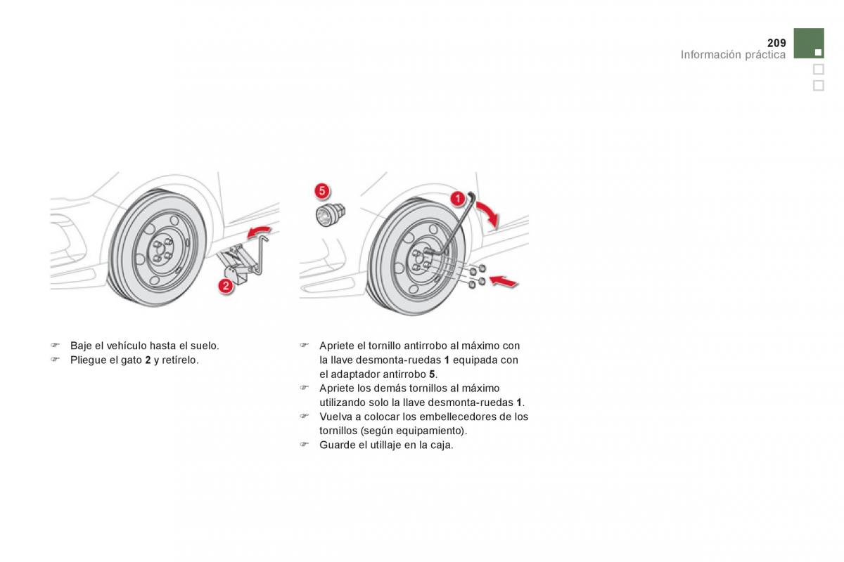 Citroen DS5 manual del propietario / page 211