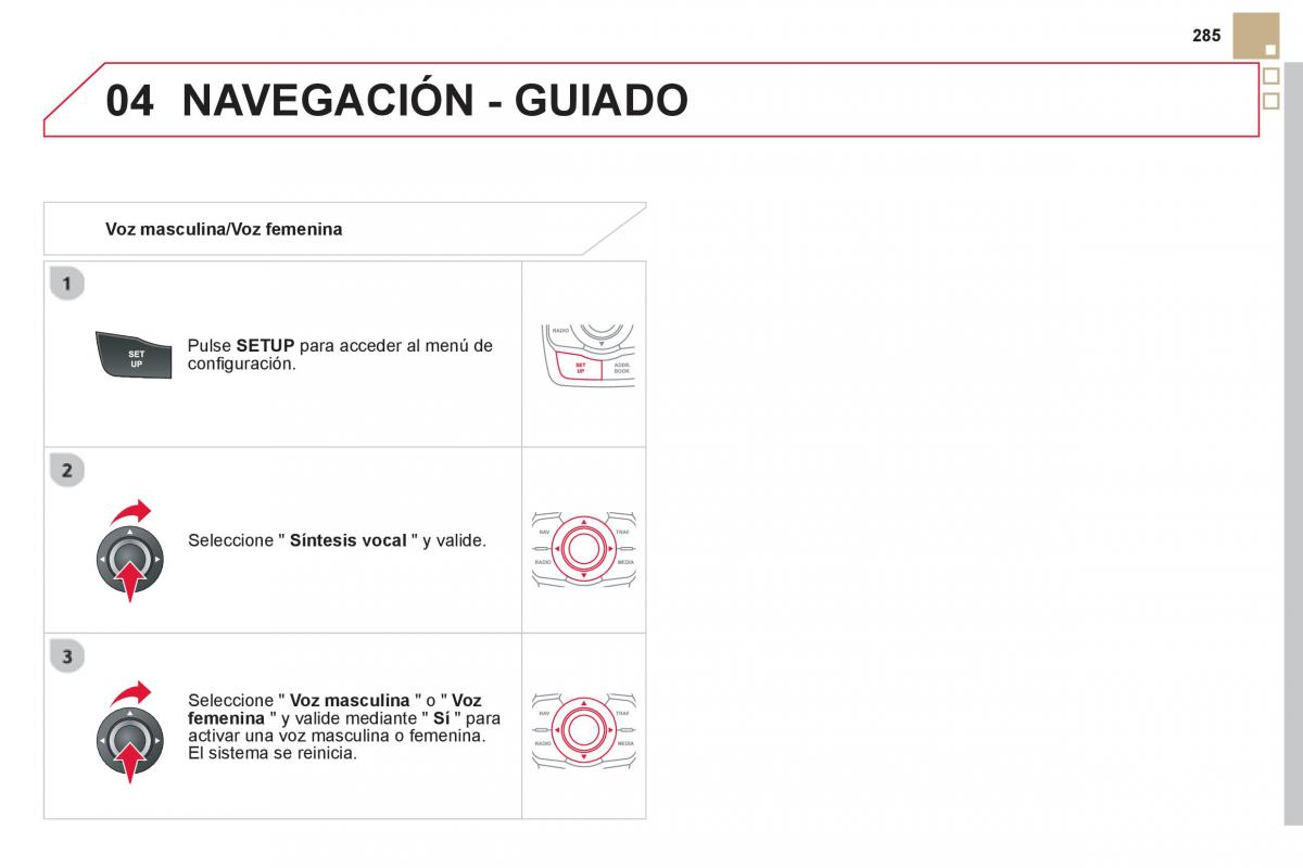 Citroen DS5 manual del propietario / page 287