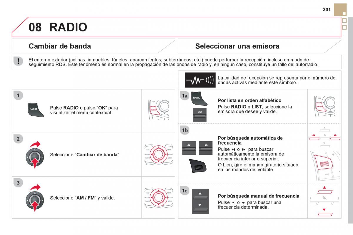 Citroen DS5 manual del propietario / page 303