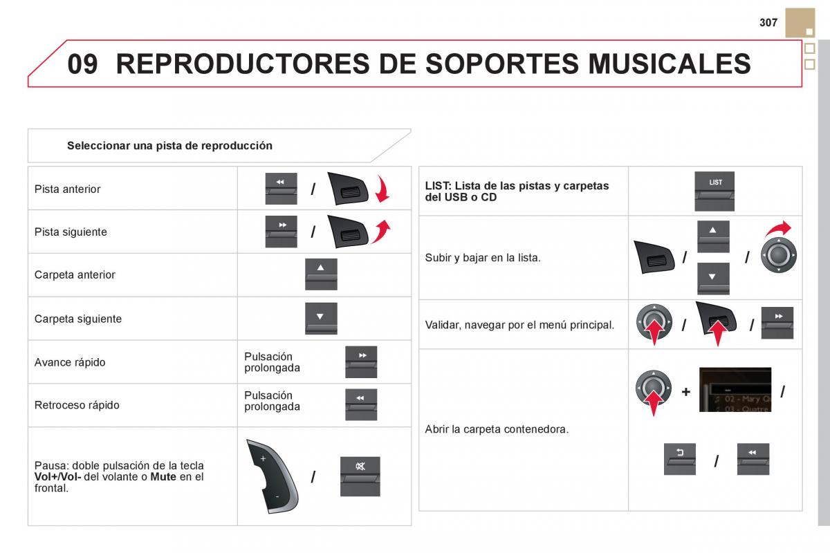 Citroen DS5 manual del propietario / page 309