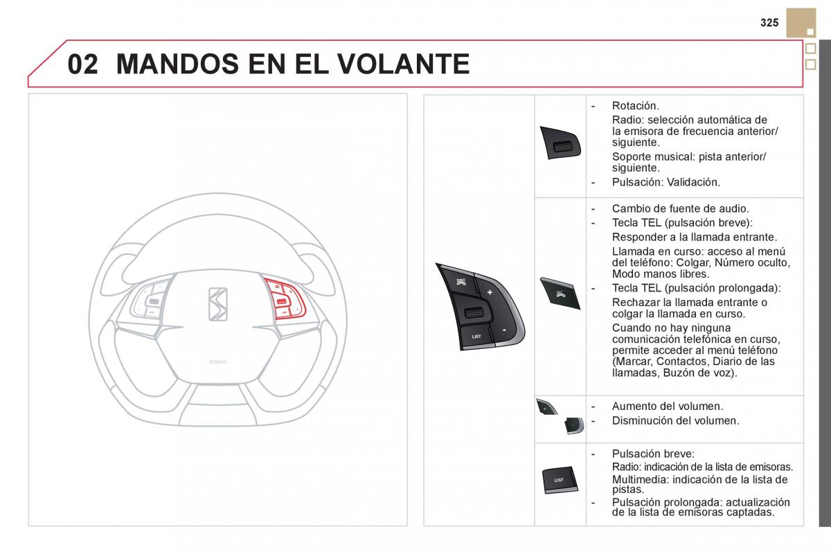 Citroen DS5 manual del propietario / page 327