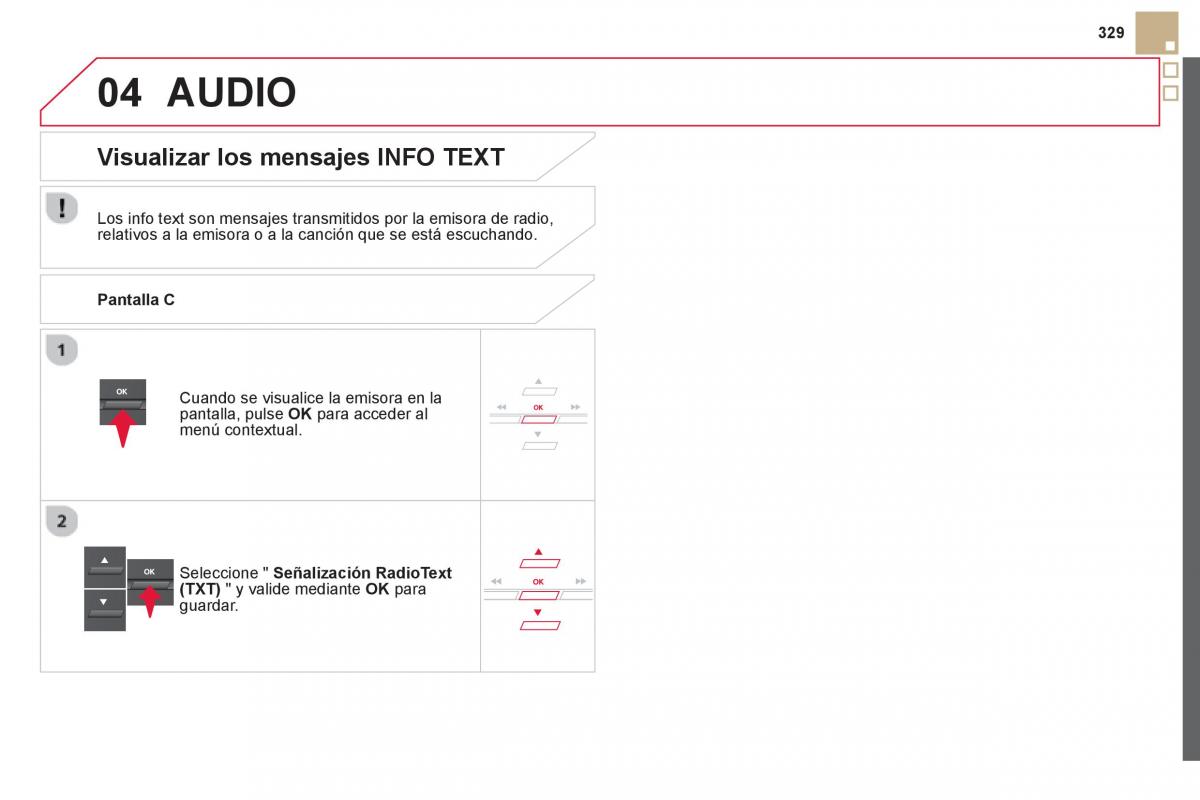 Citroen DS5 manual del propietario / page 331