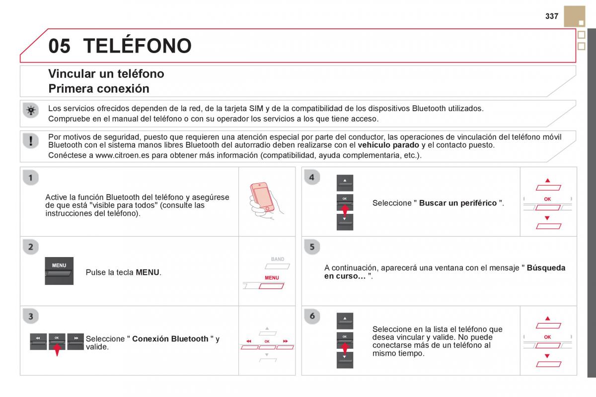 Citroen DS5 manual del propietario / page 339