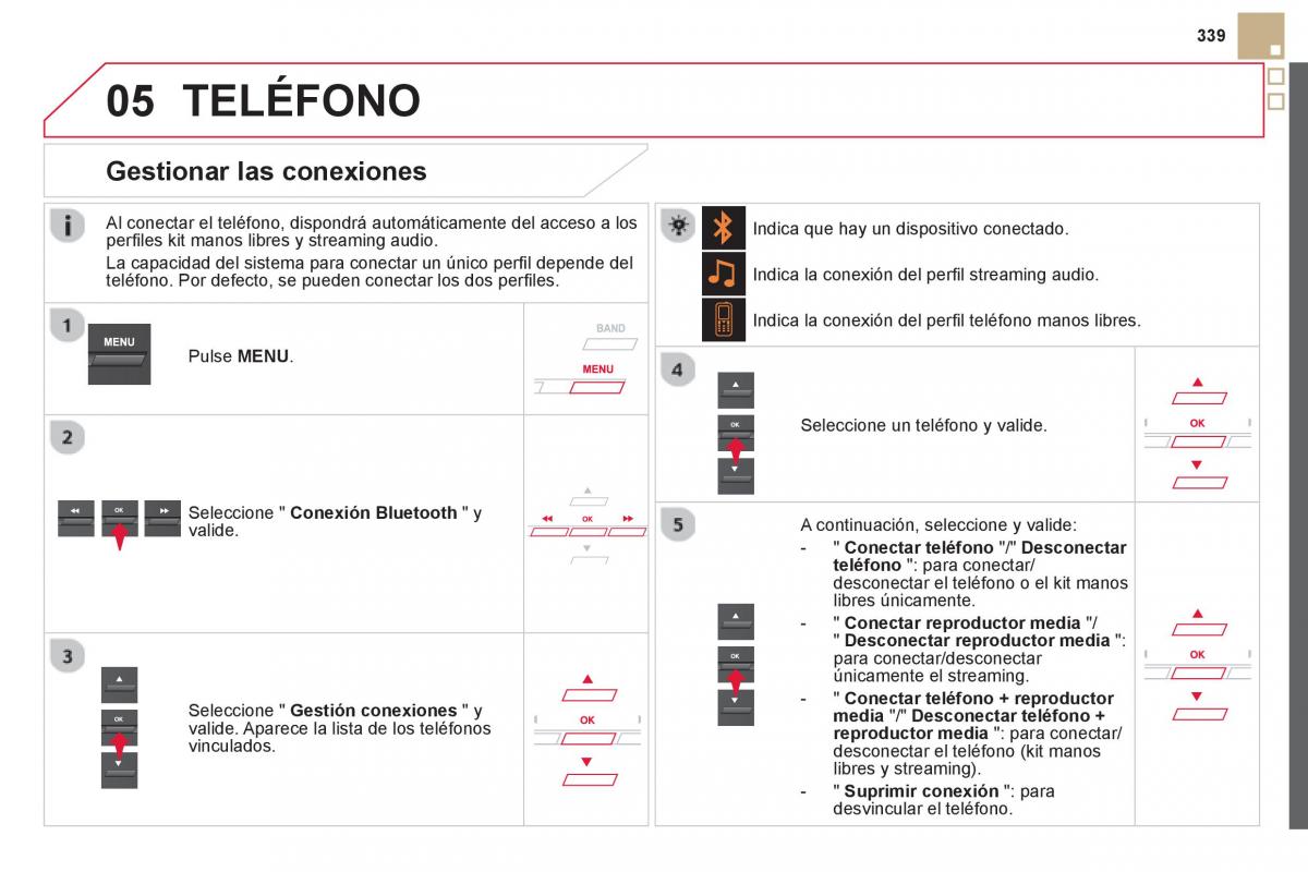 Citroen DS5 manual del propietario / page 341