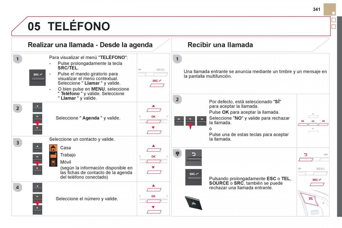 Citroen DS5 manual del propietario / page 343