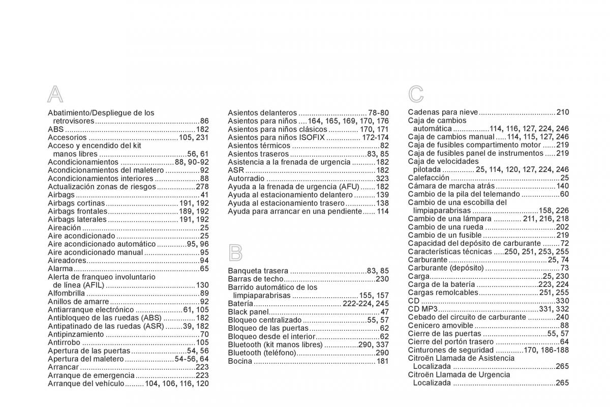 Citroen DS5 manual del propietario / page 358