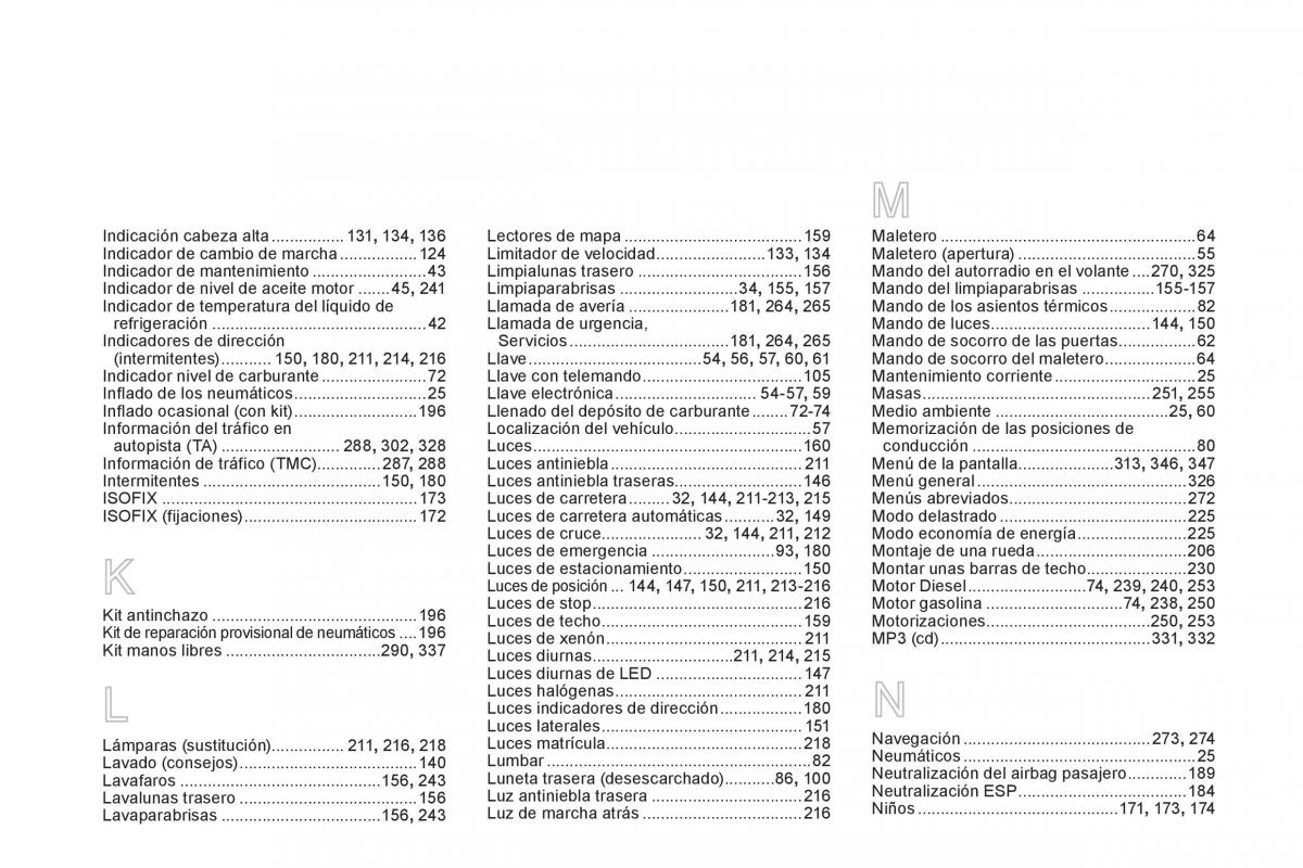 Citroen DS5 manual del propietario / page 360