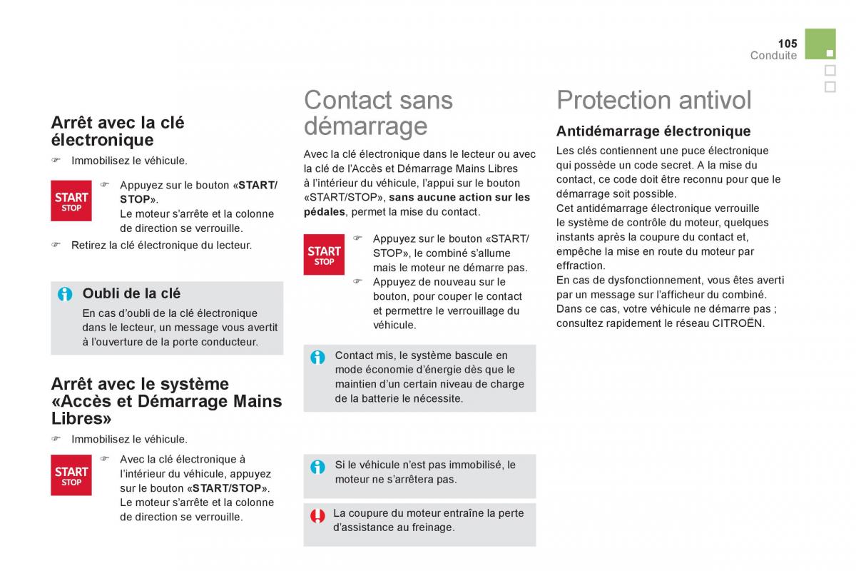 Citroen DS5 manuel du proprietaire / page 107