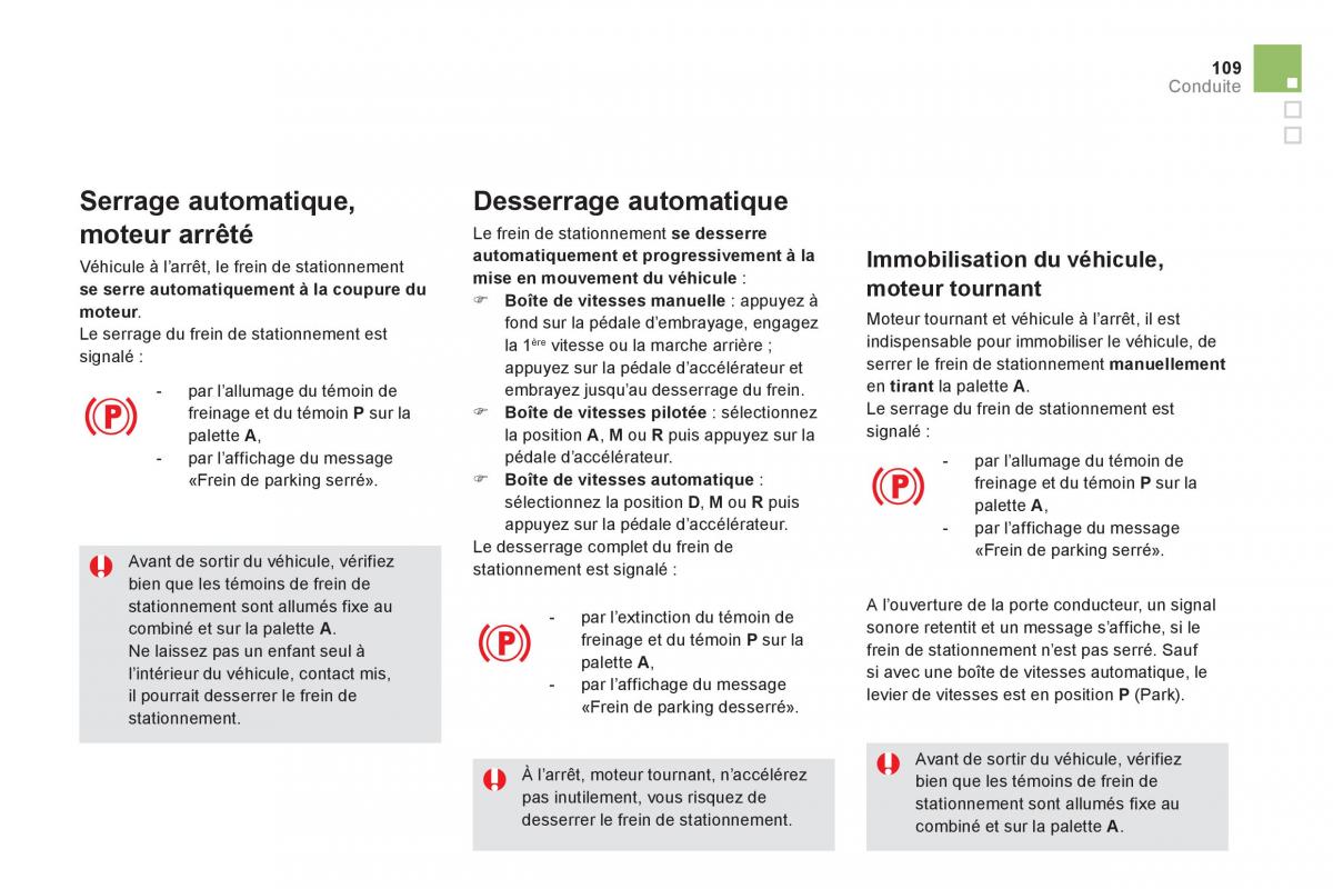 Citroen DS5 manuel du proprietaire / page 111