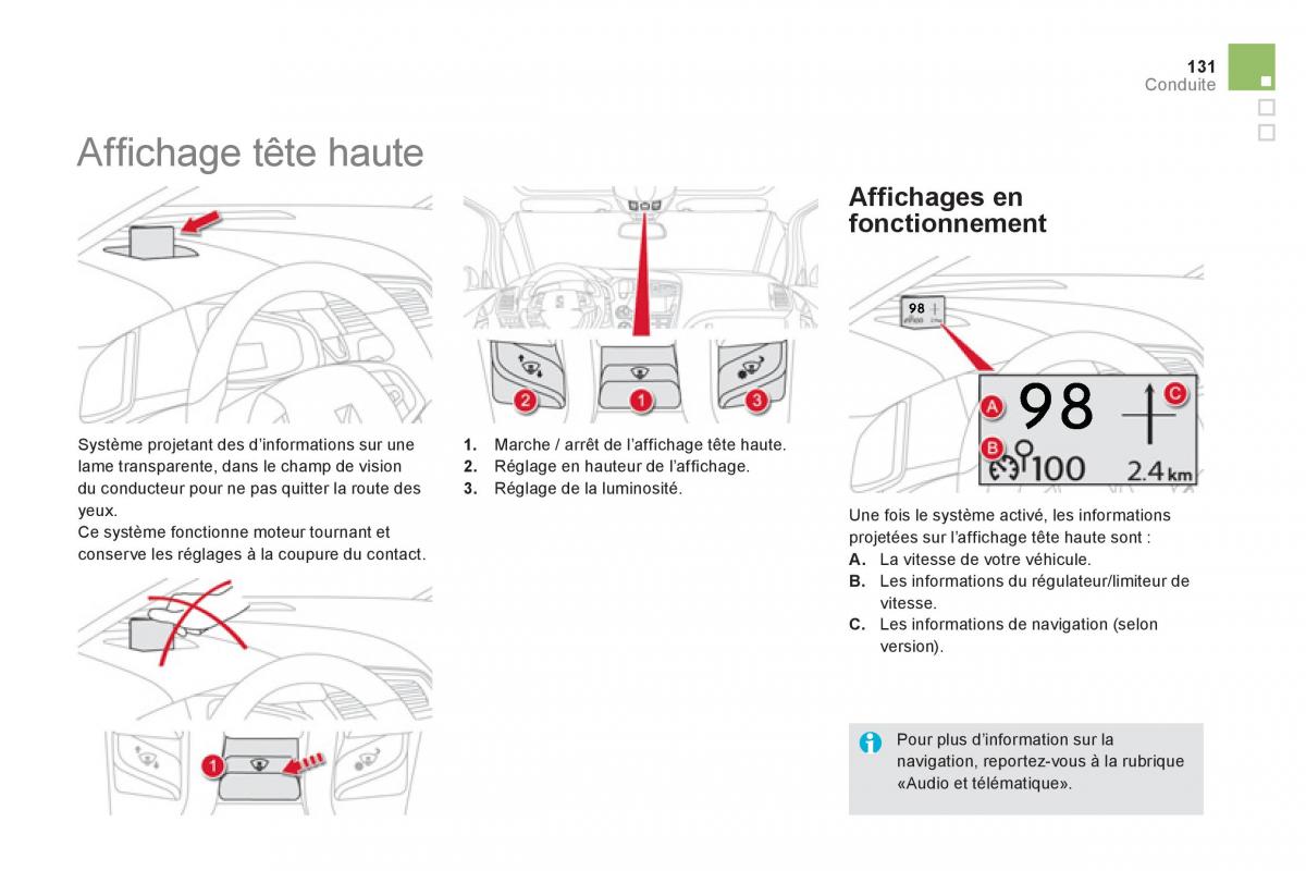 Citroen DS5 manuel du proprietaire / page 133