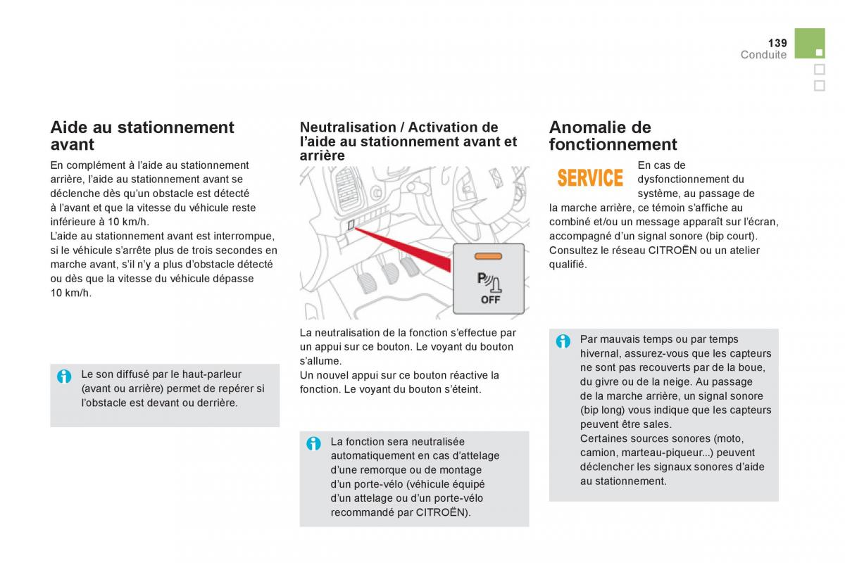 Citroen DS5 manuel du proprietaire / page 141