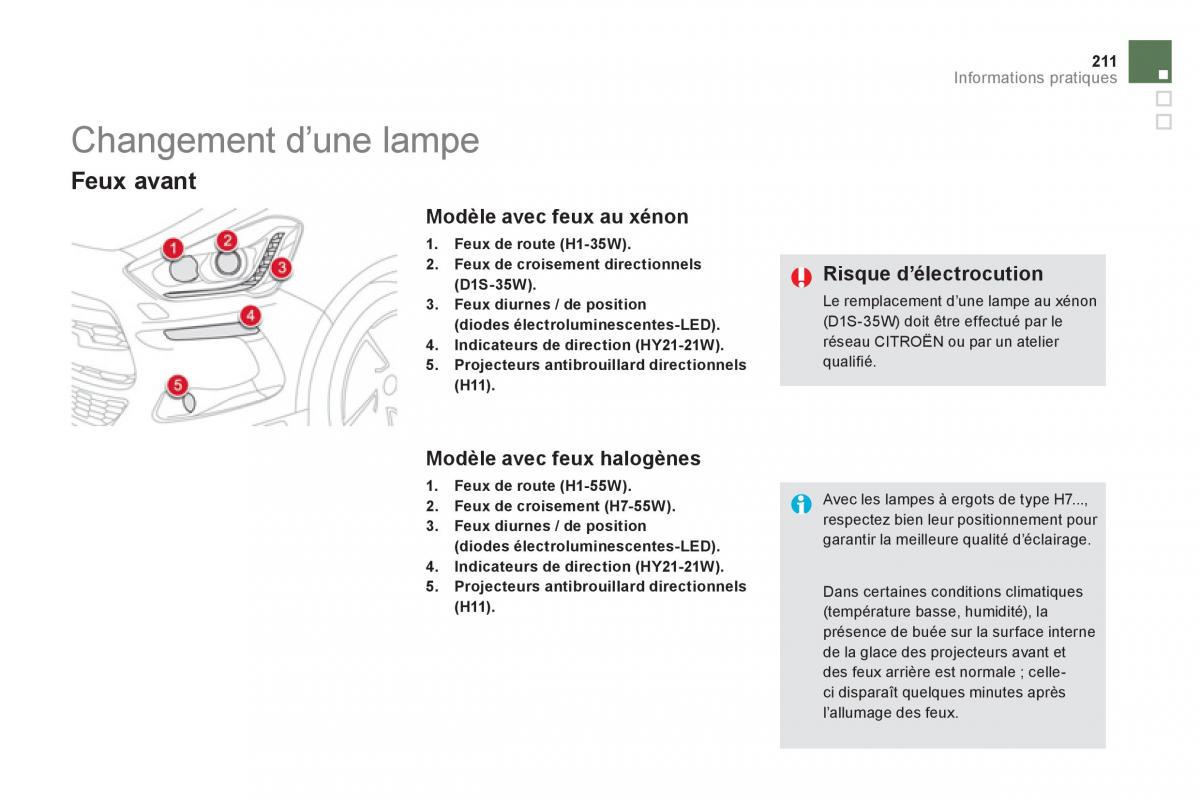 Citroen DS5 manuel du proprietaire / page 213