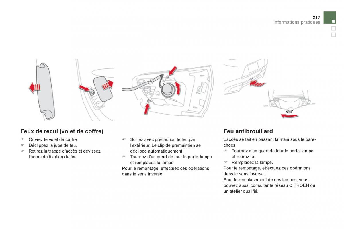 Citroen DS5 manuel du proprietaire / page 219