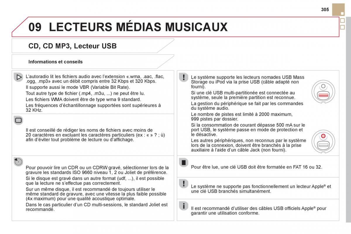 Citroen DS5 manuel du proprietaire / page 307