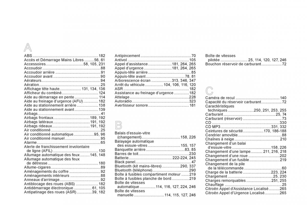 Citroen DS5 manuel du proprietaire / page 358