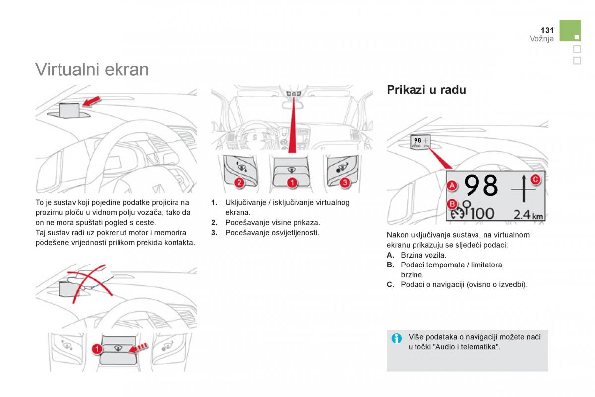 Citroen DS5 vlasnicko uputstvo / page 133