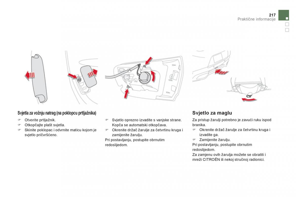 Citroen DS5 vlasnicko uputstvo / page 219