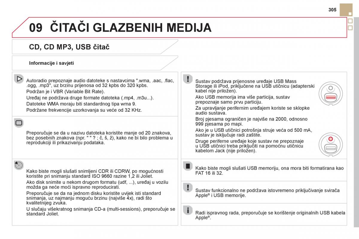 Citroen DS5 vlasnicko uputstvo / page 307