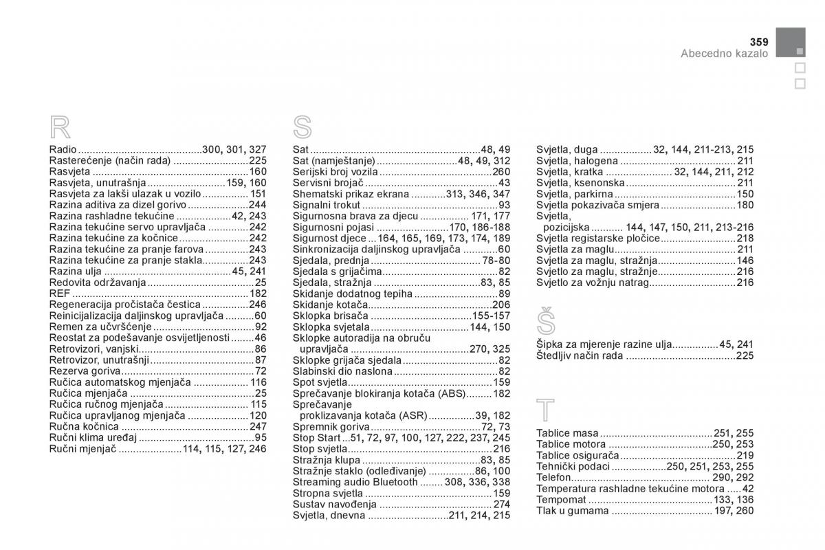 Citroen DS5 vlasnicko uputstvo / page 361