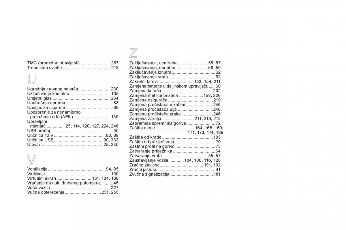 Citroen DS5 vlasnicko uputstvo / page 362