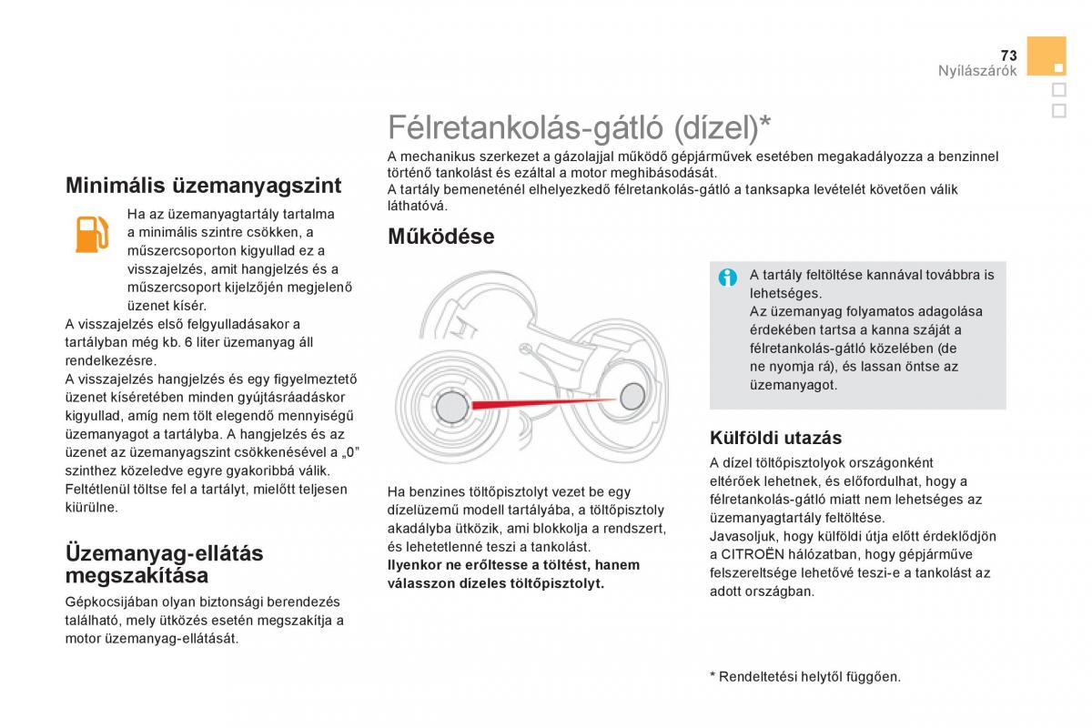 Citroen DS5 Kezelesi utmutato / page 75