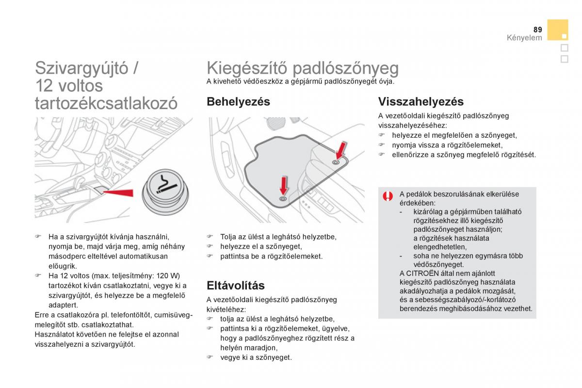 Citroen DS5 Kezelesi utmutato / page 91