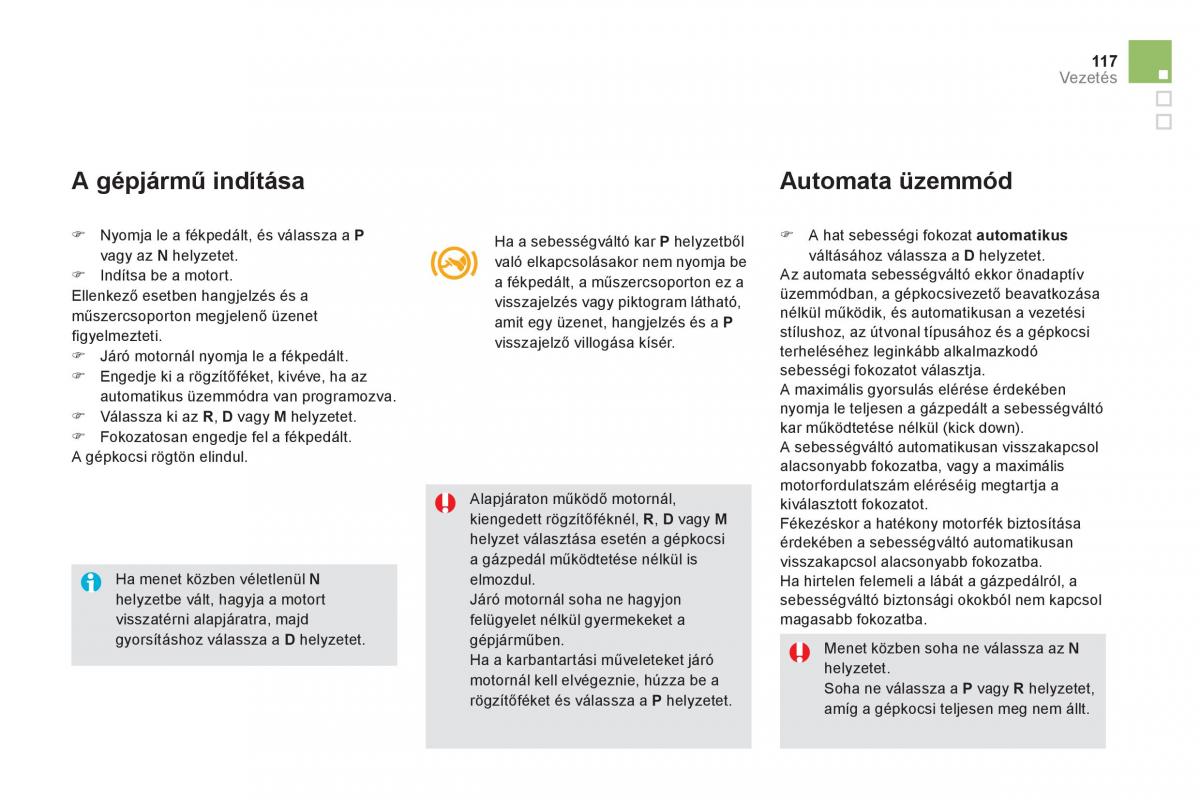 Citroen DS5 Kezelesi utmutato / page 119