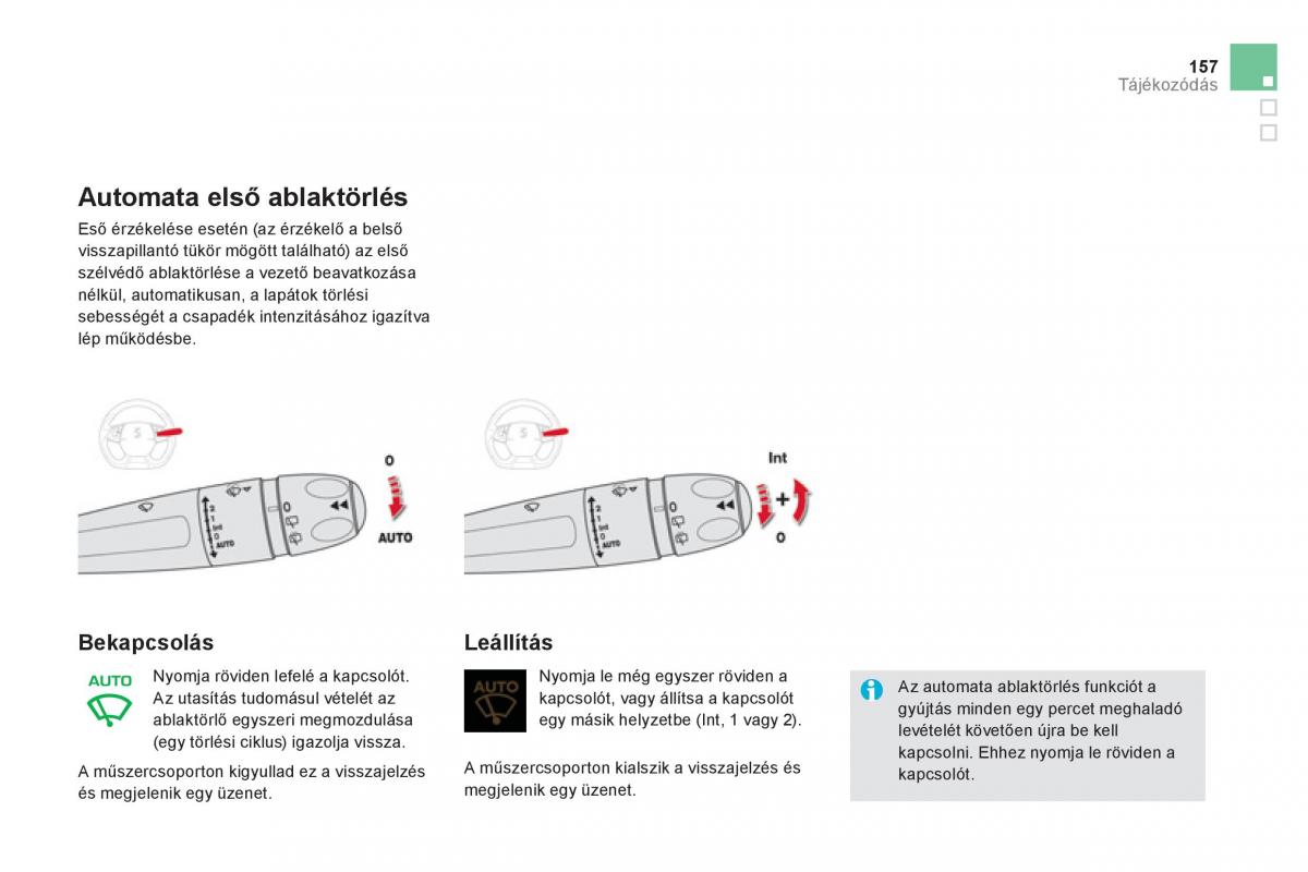 Citroen DS5 Kezelesi utmutato / page 159