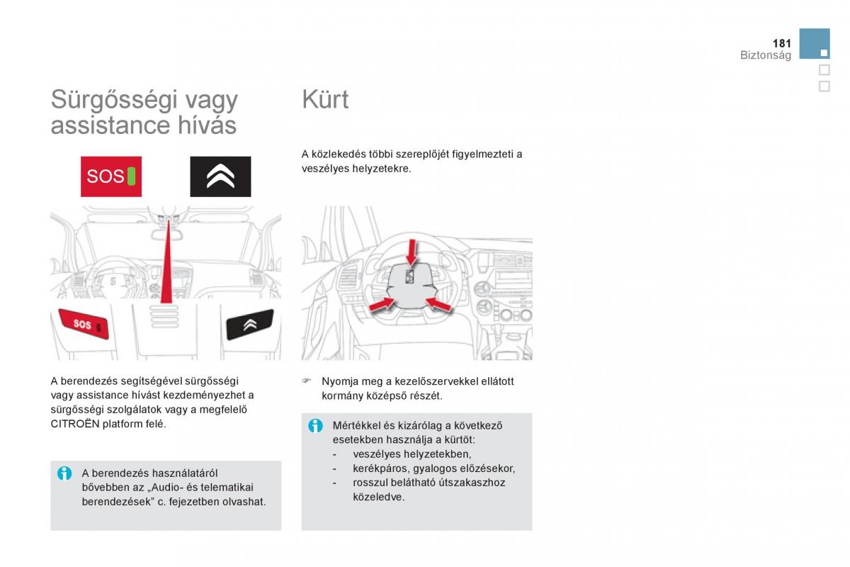 Citroen DS5 Kezelesi utmutato / page 183
