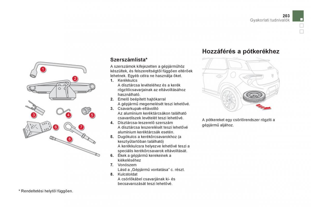 Citroen DS5 Kezelesi utmutato / page 205