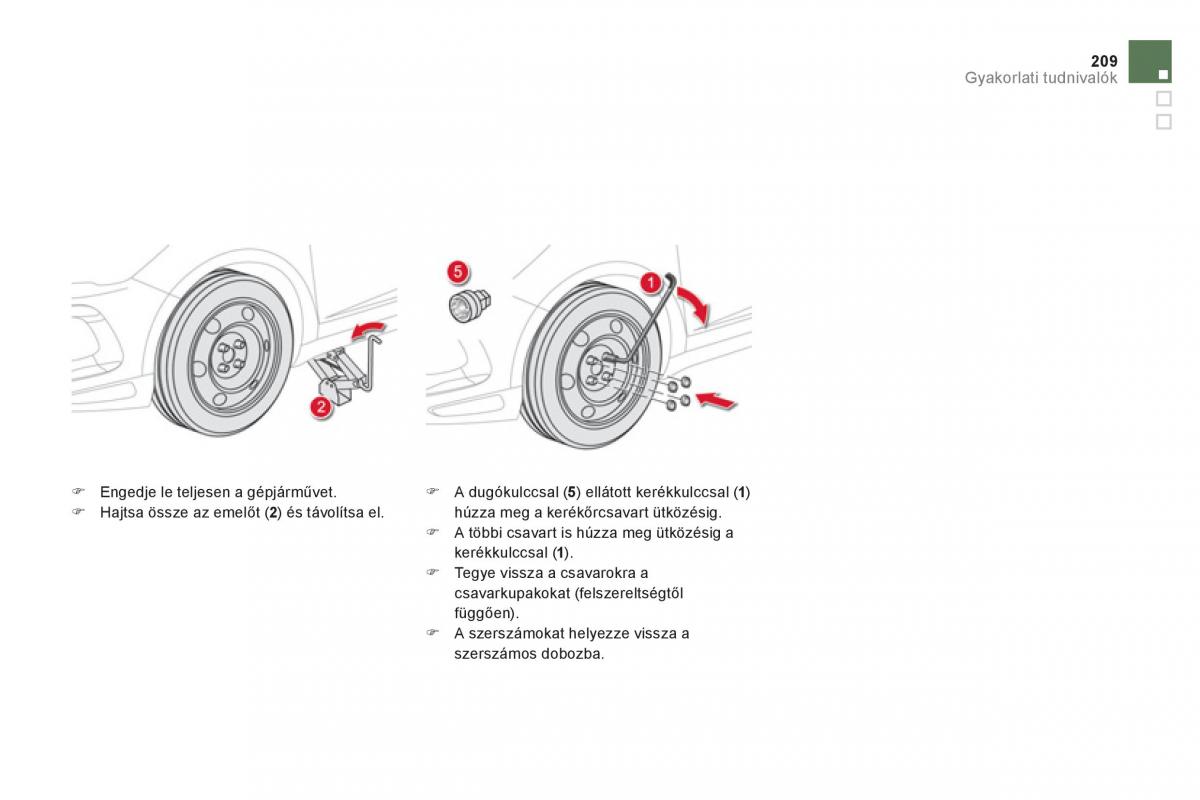 Citroen DS5 Kezelesi utmutato / page 211