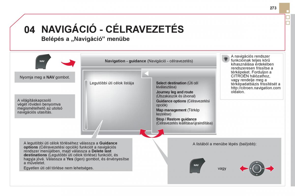 Citroen DS5 Kezelesi utmutato / page 275