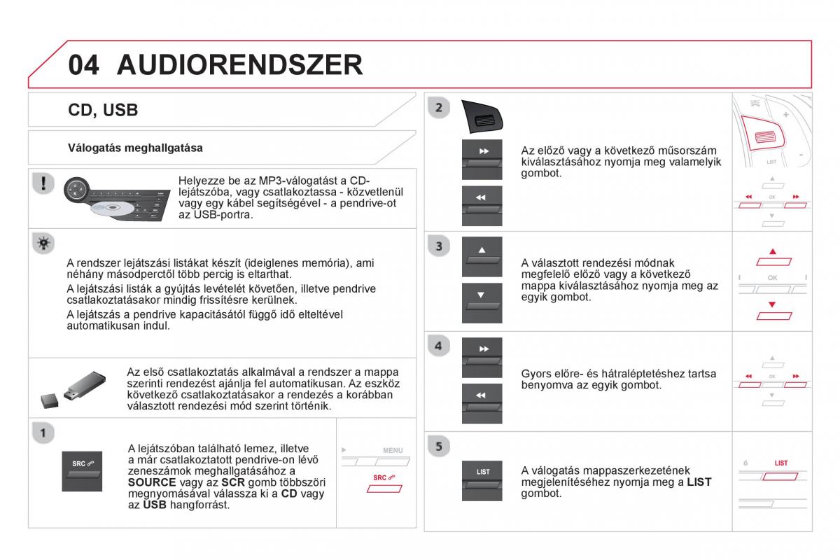 Citroen DS5 Kezelesi utmutato / page 334