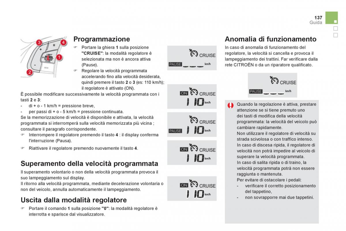 Citroen DS5 manuale del proprietario / page 139