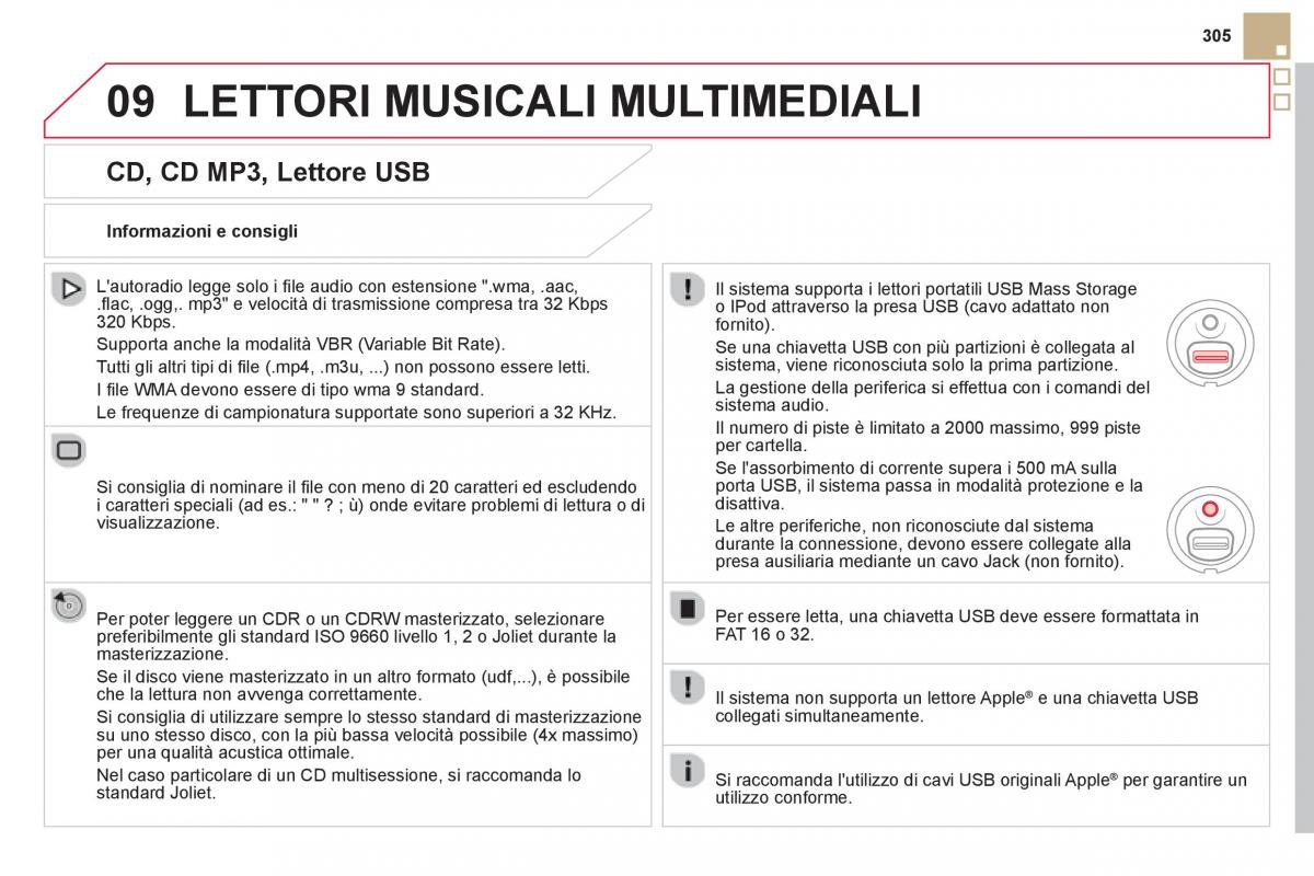 Citroen DS5 manuale del proprietario / page 307