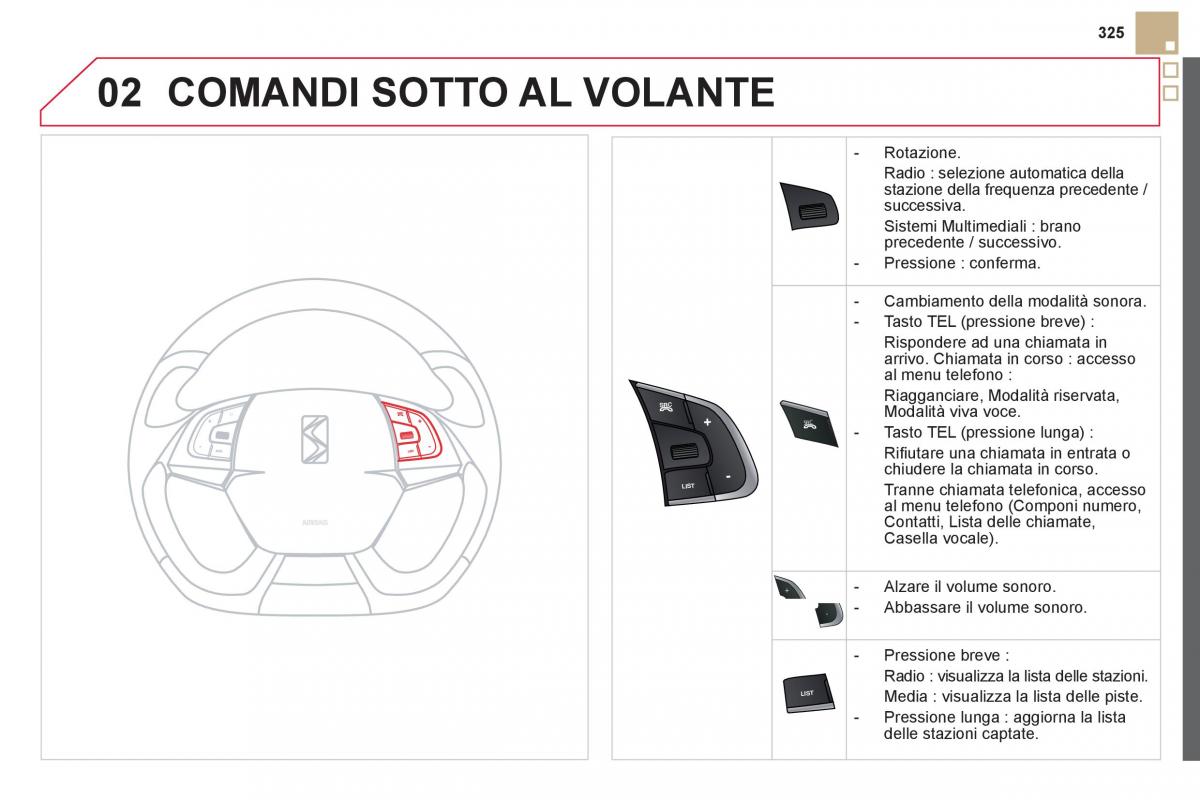 Citroen DS5 manuale del proprietario / page 327