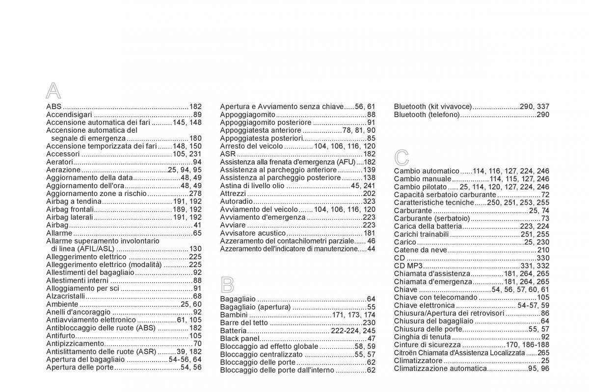 Citroen DS5 manuale del proprietario / page 358