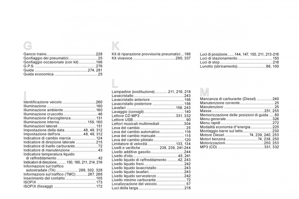 Citroen DS5 manuale del proprietario / page 360