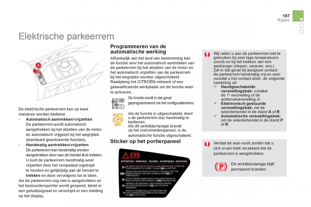 Citroen DS5 handleiding / page 109