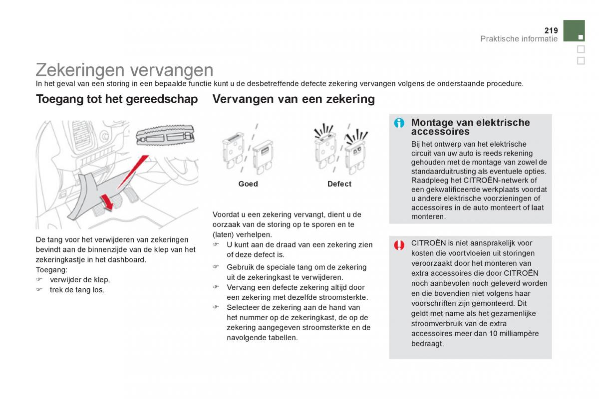 Citroen DS5 handleiding / page 221