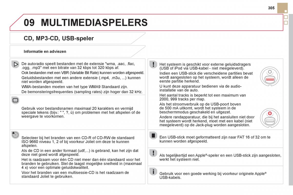 Citroen DS5 handleiding / page 307