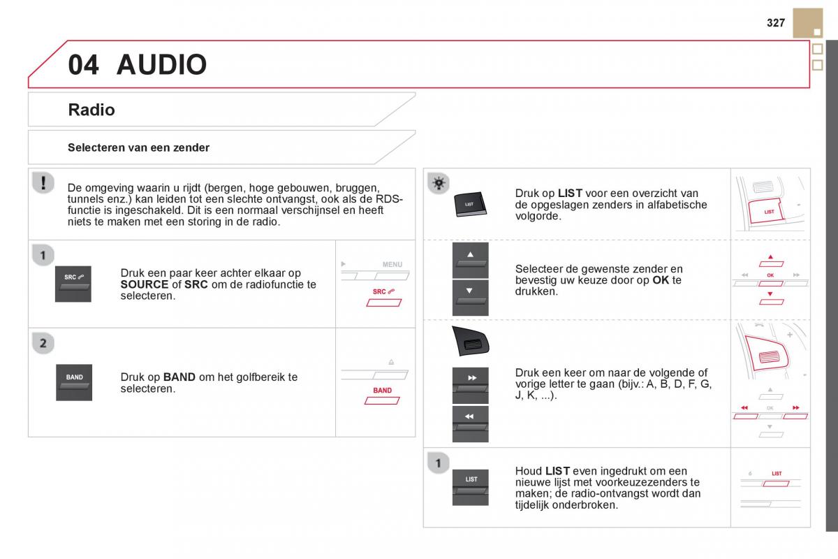 Citroen DS5 handleiding / page 329