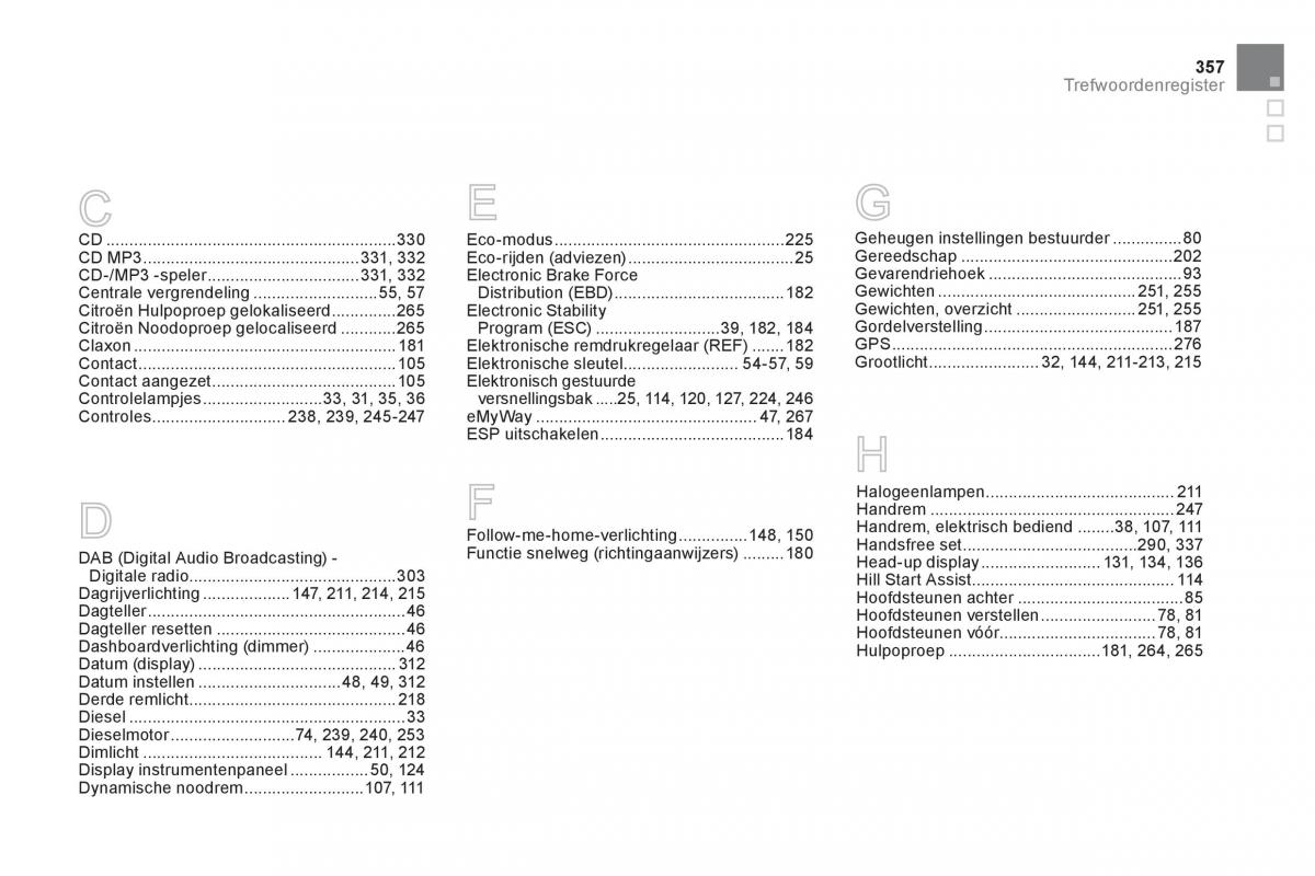 Citroen DS5 handleiding / page 359