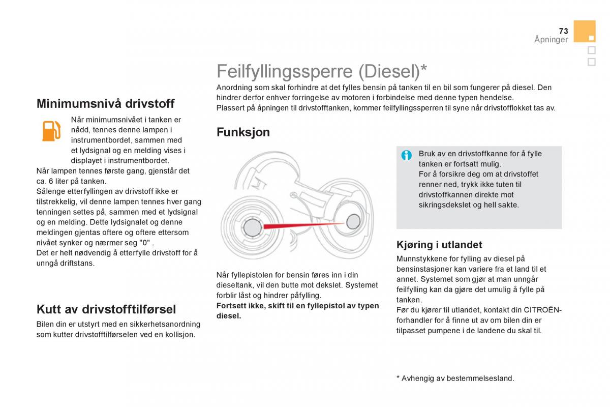 Citroen DS5 bruksanvisningen / page 75