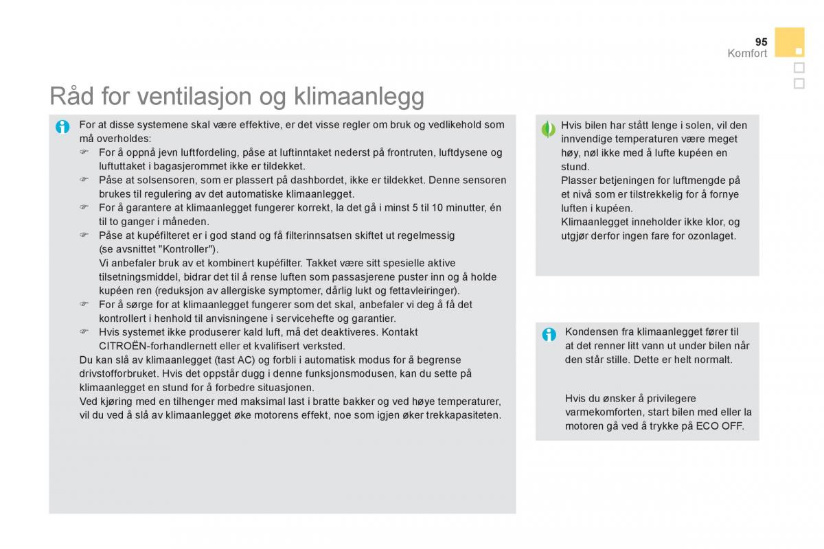 Citroen DS5 bruksanvisningen / page 97