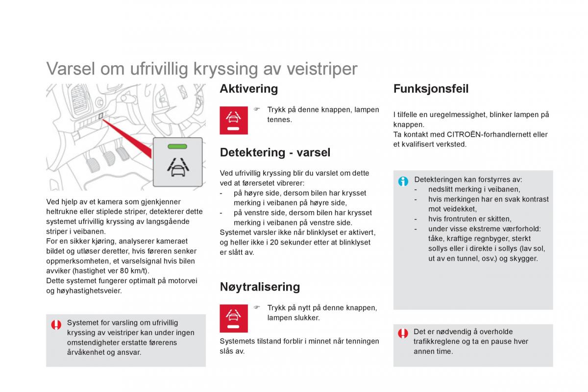 Citroen DS5 bruksanvisningen / page 132