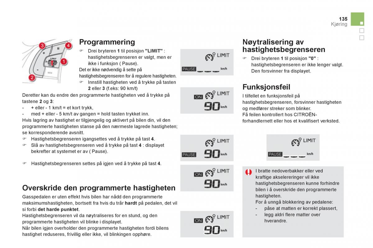 Citroen DS5 bruksanvisningen / page 137