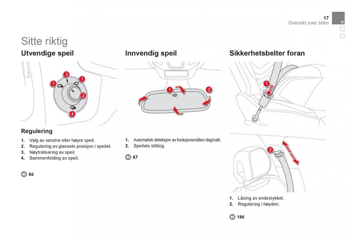 Citroen DS5 bruksanvisningen / page 19