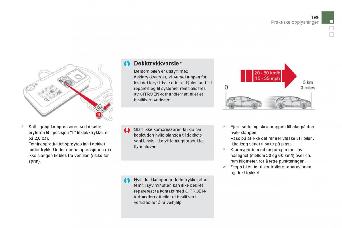 Citroen DS5 bruksanvisningen / page 201